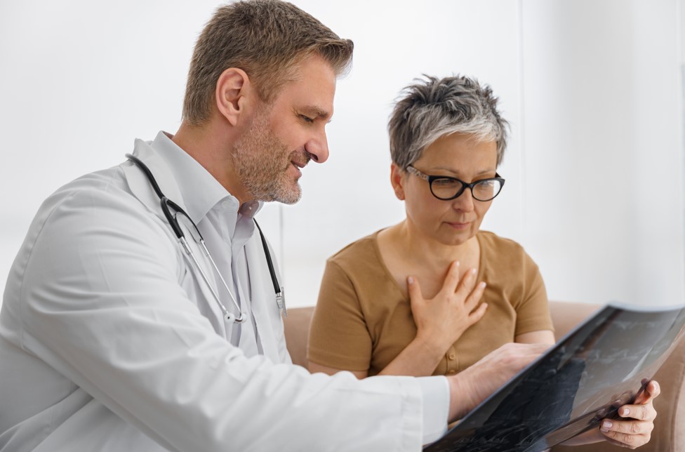 a patient being consulted about healthcare who needs a patient advocate